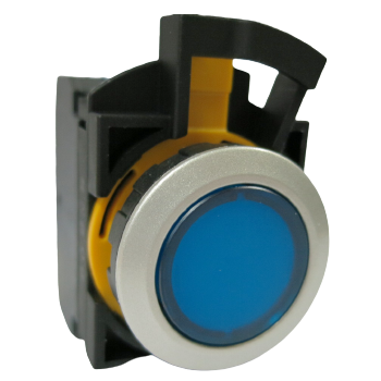 Vratné tlačítko s kovovým kroužkem CW4L-M1E10Q4S