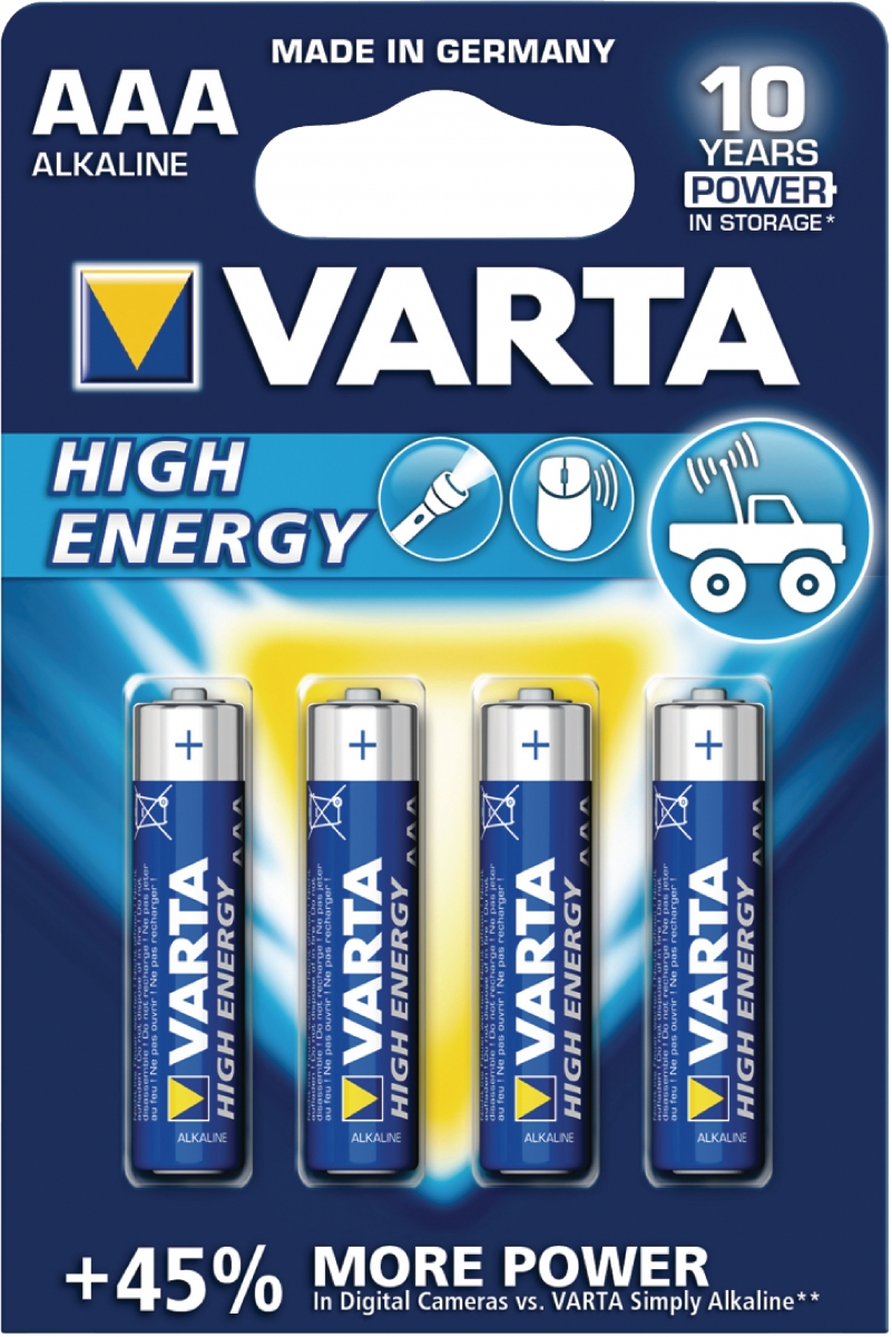 Baterie Varta 4903 high energy micro AAA