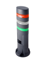 LED signalizační maják LD6A-3DZQB-RWG, zvukový alalrm