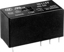 Průmyslové 2pólové relé HF115F-A/024-2ZS4B (610)