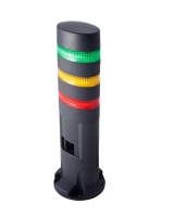 LED signalizační maják LD6A-3DZQB-RYG, zvukový alarm